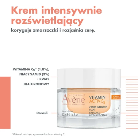 Avene Vitamin Activ Cg, інтенсивний освітлюючий крем, 50 мл + наповнююча сироватка для обличчя, 10 мл безкоштовно: ціни та характеристики