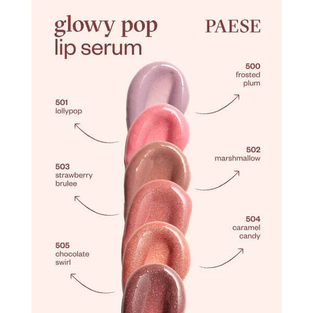 Paese GlowyPop Lip Serum, регенеруюча сироватка для губ, 501 Sweet Lollypop, 2,2 г: ціни та характеристики