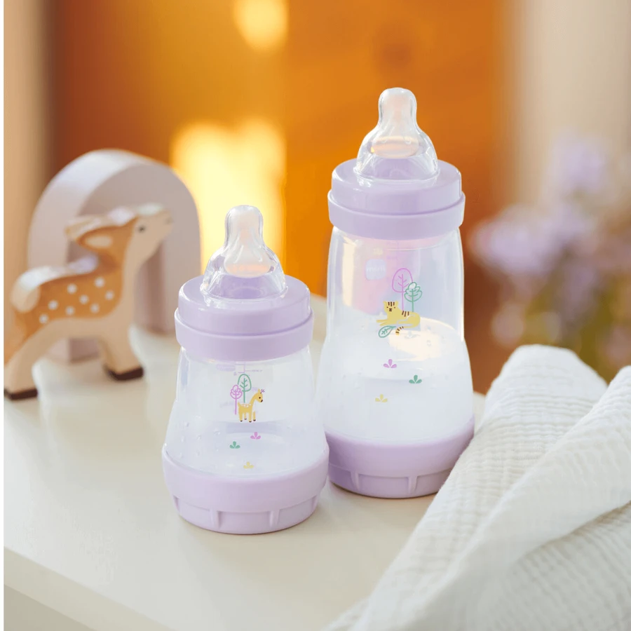 MAM Perfect Start Anti-Colic, антиколиковая бутылочка, с силиконовой соской, Planet Love, девочка, с 2 месяцев, 260 мл: цены и характеристики