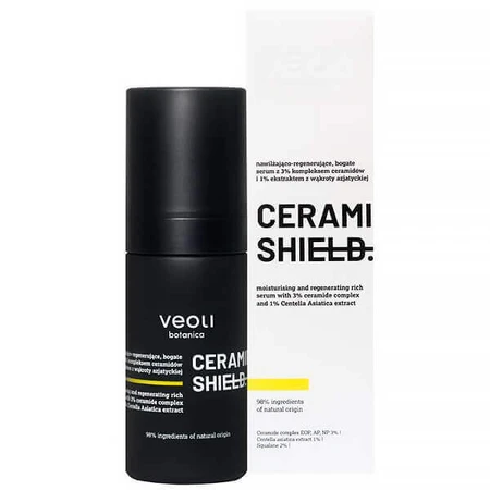 Veoli Botanica Ceramide Shield, увлажняющая и регенерирующая сыворотка с комплексом керамидов 3% и экстрактом центеллы азиатской 1%, 30 мл: цены и характеристики