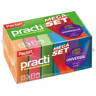 Paclan Practi, губки для мытья посуды, 12 штук