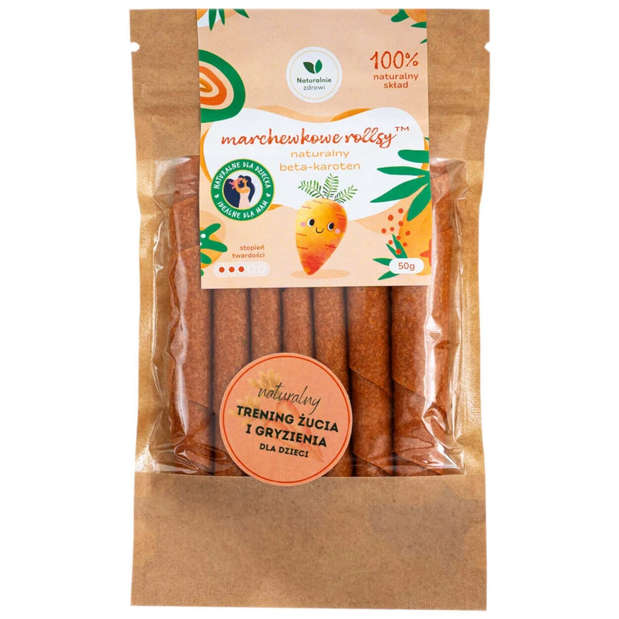 Морквяні рулетики Naturally Healthy, 50 г: ціни та характеристики