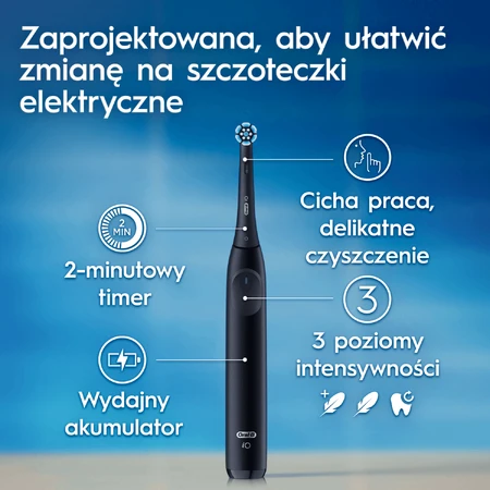 Oral-B iO 2, магнитная зубная щетка, черная + футляр: цены и характеристики