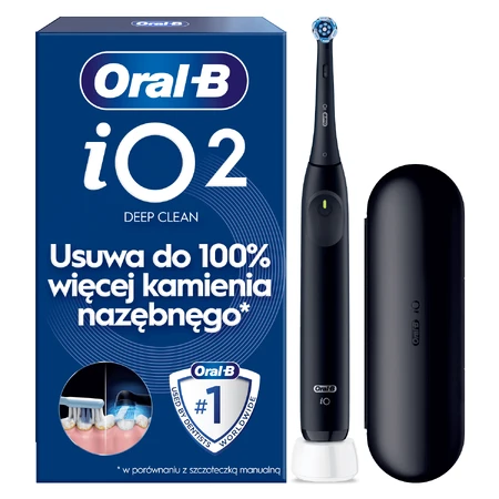 Oral-B iO 2, магнитная зубная щетка, черная + футляр: цены и характеристики