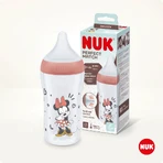 NUK Perfect Match, пляшечка від кольок з силіконовою соскою, розмір M, Minnie Mouse, від 3 місяців, 260 мл: ціни та характеристики