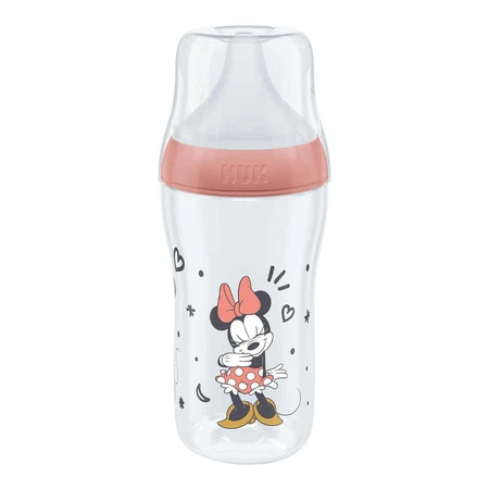 NUK Perfect Match, пляшечка від кольок з силіконовою соскою, розмір M, Minnie Mouse, від 3 місяців, 260 мл: ціни та характеристики