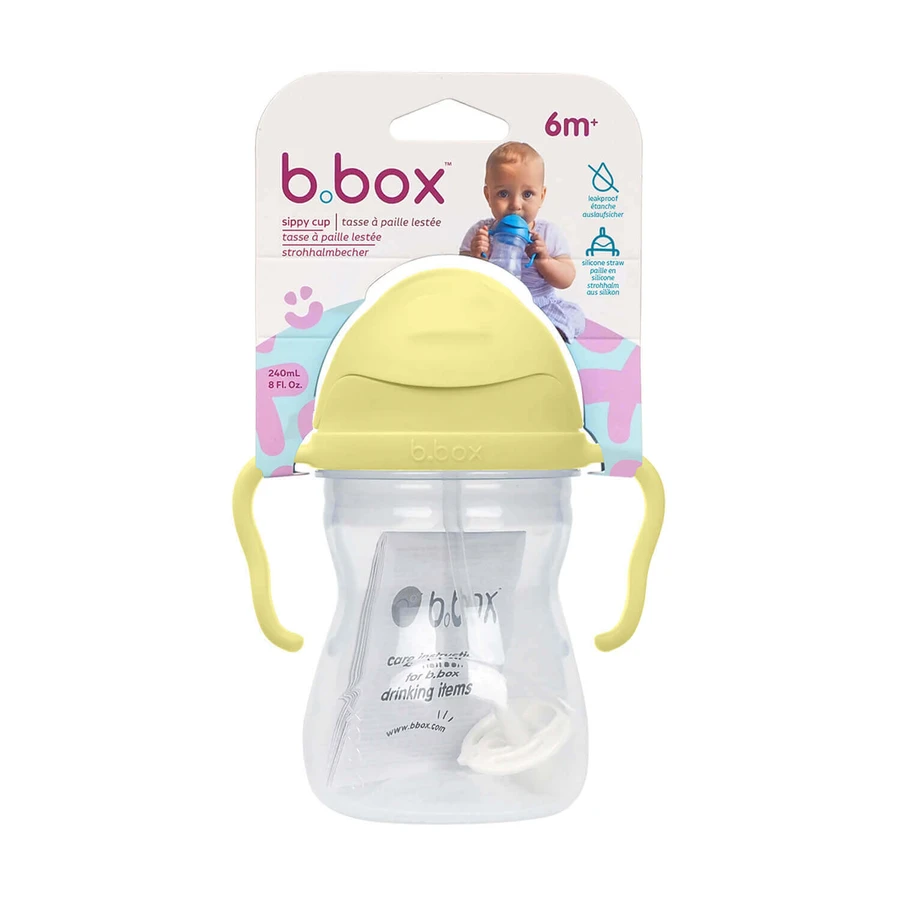 B.Box, пляшечка з соломинкою, Банановий спліт, від 6 місяців, 240 мл: ціни та характеристики
