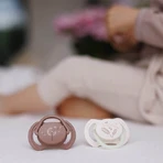 BabyOno, пустышка, от 18 месяцев, симметричная, силикон, бежевый/коричневый, 2 штуки: цены и характеристики