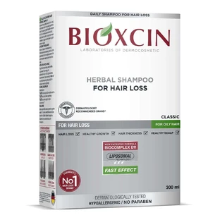 Bioxcin Classic, шампунь проти випадіння волосся для жирного волосся, 300 мл