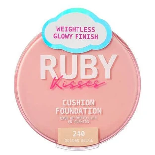 Cushion Foundation Компактная тональная основа Золотой беж, 15 г, Ruby Kisses