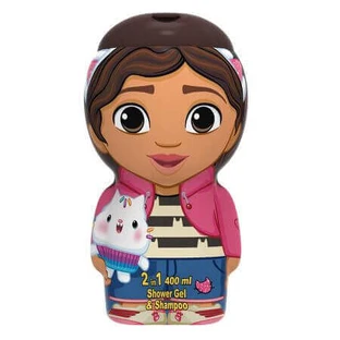 Gabby's Dollhouse 2D Gabby's Dollhouse 2 в 1 Гель для душу та шампунь, 400 мл, Air Val