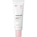 Сонцезахисний крем SPF 50+ з PDRN, глутатіоном та ніацинамідом Pink Tone Up Sun, 50 мл, Medicube