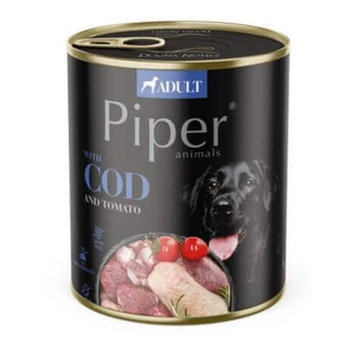 Вологий корм для собак з тріскою та томатним соусом, 400 г, Piper
