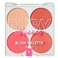 Палитра румян Палитра румян Livin Bare, 4x3,7 г, Ruby Kisses
