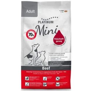 Mini Adult Dog, 900 г, Platinum, сухой корм с говядиной для взрослых собак мелких пород