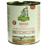 Isegrim (Изегрим) Goose with Sweet Potato Rose Hip & Wild Herbs Консервованный корм с гусаком, бататом, шиповником и дикорастущими травами, 800 г
