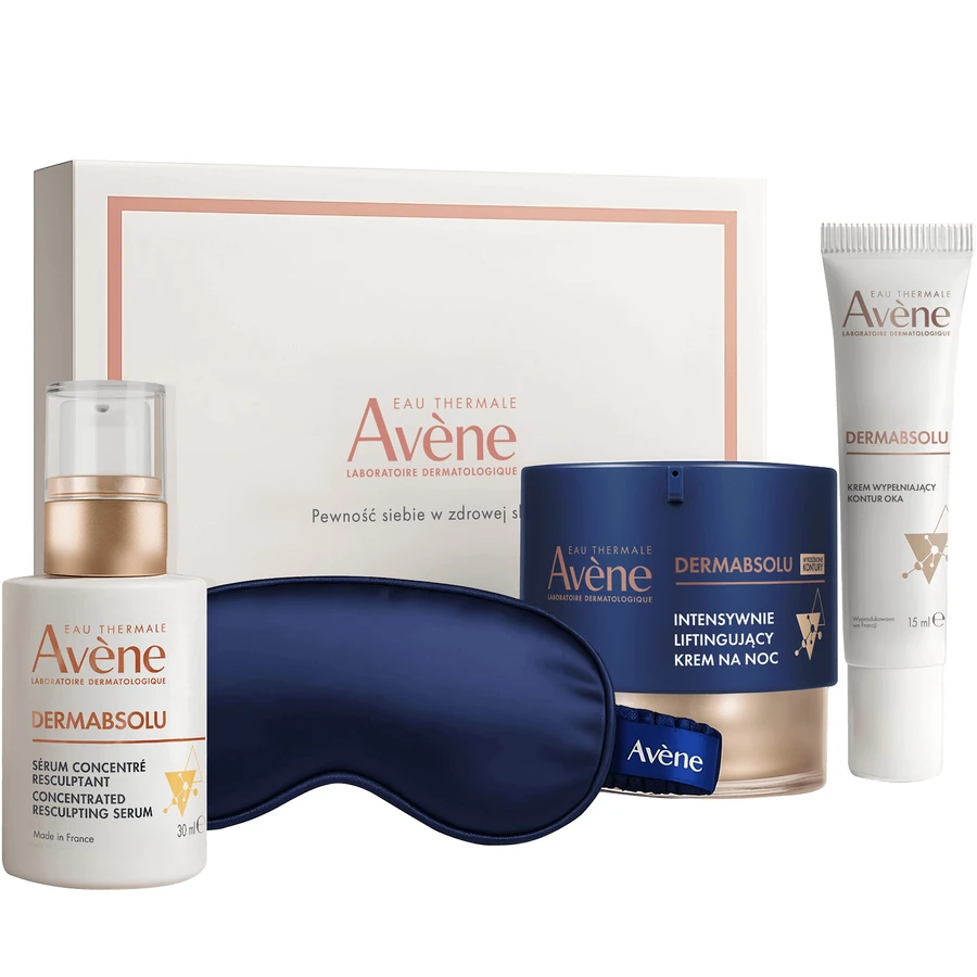 Avene Dermabsolu Advanced Firming Care Set, ліфтинговий нічний крем, 40 мл + крем для контуру очей, 15 мл + сироватка для відновлення контуру обличчя, 30 мл: ціни та характеристики