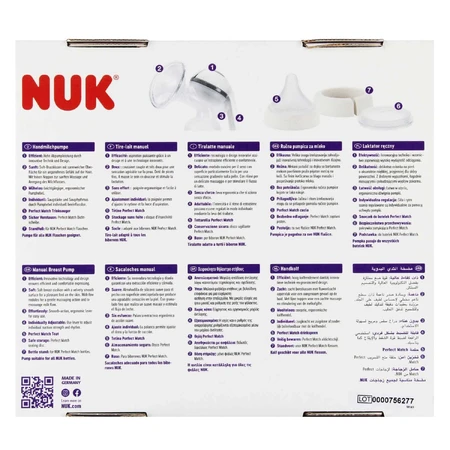 NUK, ручной молокоотсос, комплект PM 2024: цены и характеристики