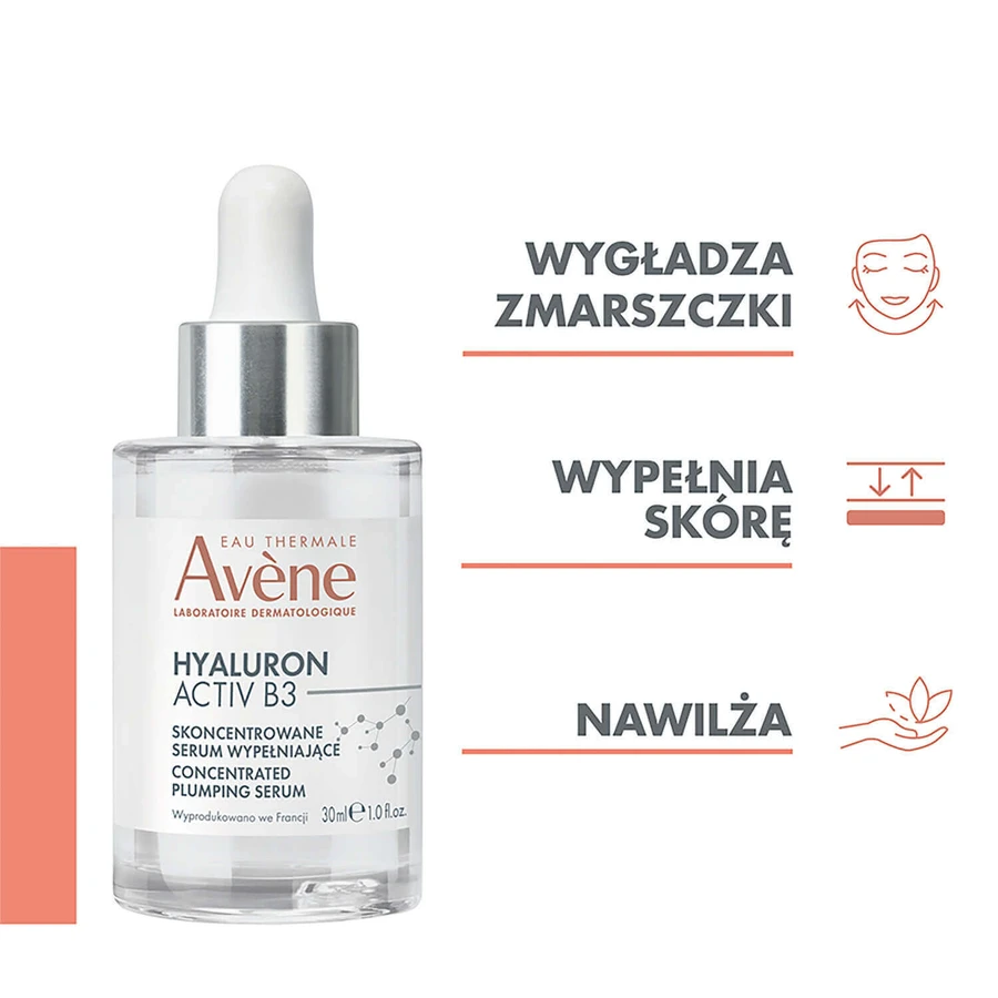 Avene Hyaluron Activ B3, Наповнююча сироватка для обличчя, 30 мл + 10 мл безкоштовно: ціни та характеристики