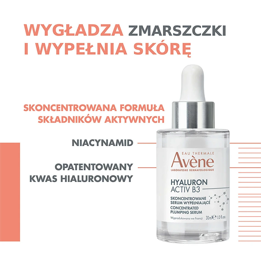 Avene Hyaluron Activ B3, Наповнююча сироватка для обличчя, 30 мл + 10 мл безкоштовно: ціни та характеристики