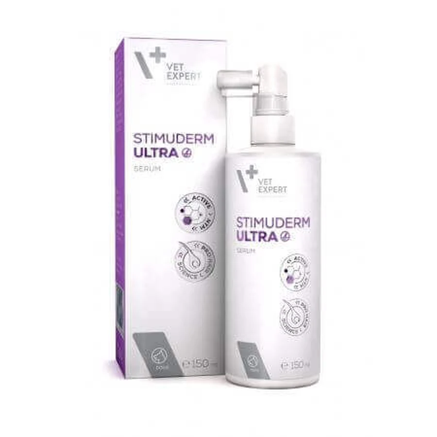 Сироватка проти линьки для собак Stimuderm Ultra, 150 мл, VetExpert: ціни та характеристики