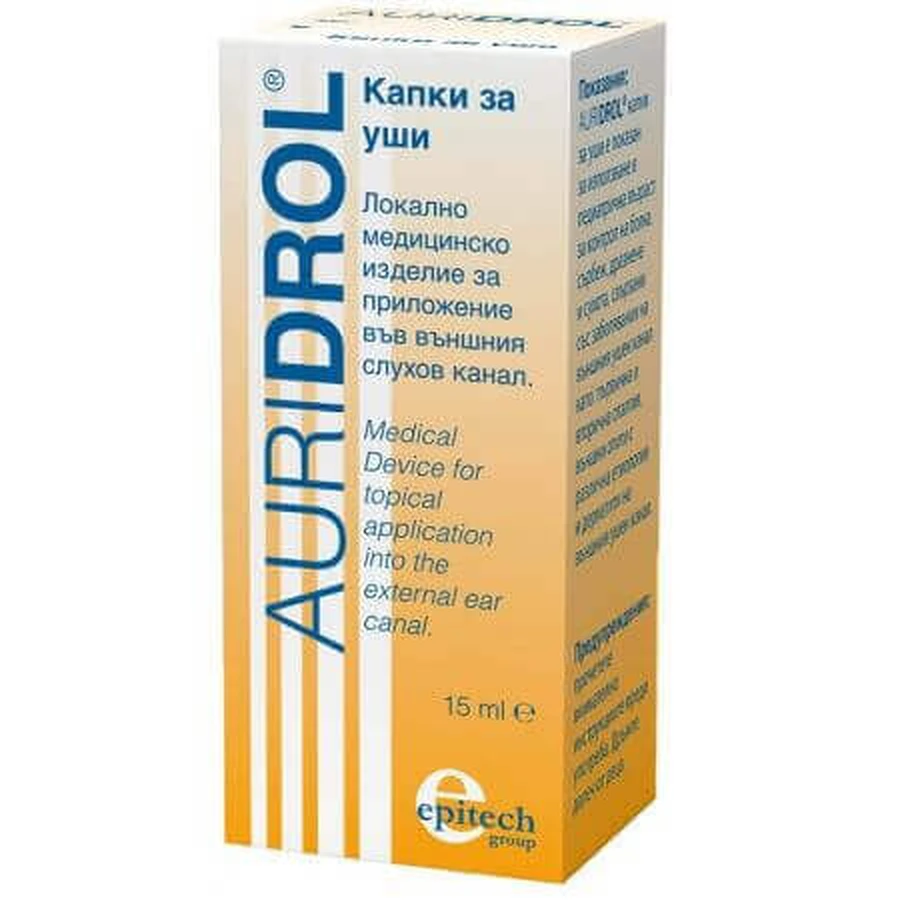 Краплі вушні Ауридрол, 15 мл, Naturpharma: ціни та характеристики