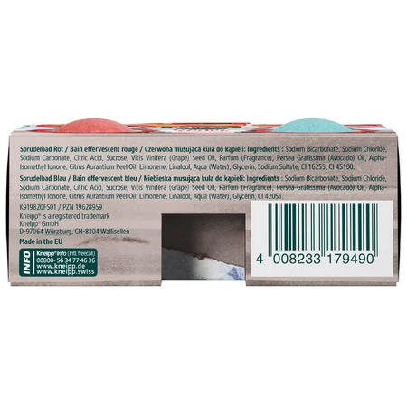 Kneipp Naturkind Turbo Truck, детские шарики для купания, смородина, 2 штуки: цены и характеристики