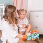 Dumel Jolly Baby, сенсорный буклет, Пушистые хвостатые питомцы, с рождения, 1 шт.: цены и характеристики