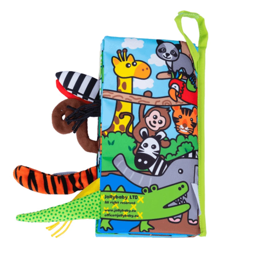 Dumel Jolly Baby, сенсорный буклет, Jungle Animals Tails, с рождения, 1 шт.: цены и характеристики