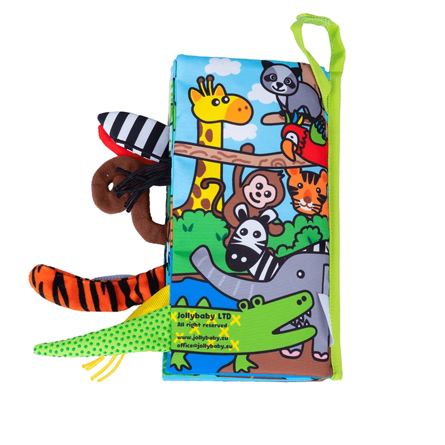 Dumel Jolly Baby, сенсорный буклет, Jungle Animals Tails, с рождения, 1 шт.: цены и характеристики