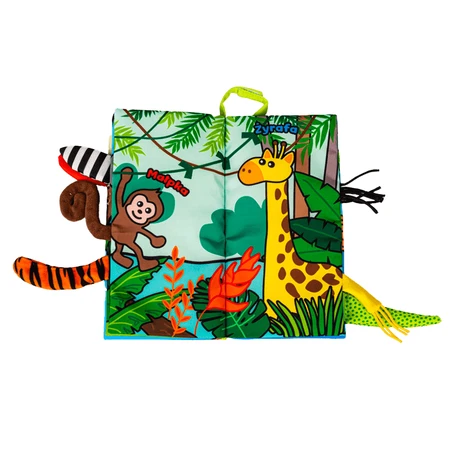 Dumel Jolly Baby, сенсорный буклет, Jungle Animals Tails, с рождения, 1 шт.: цены и характеристики