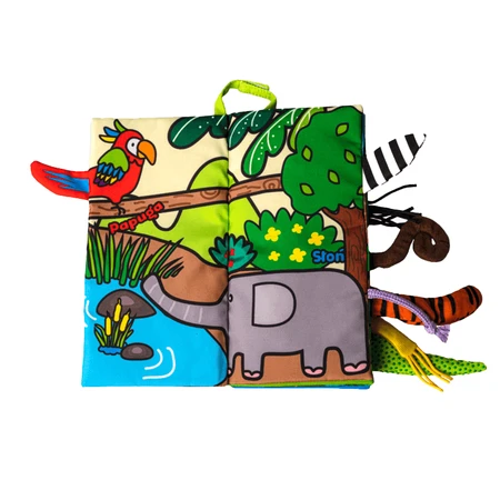 Dumel Jolly Baby, сенсорный буклет, Jungle Animals Tails, с рождения, 1 шт.: цены и характеристики