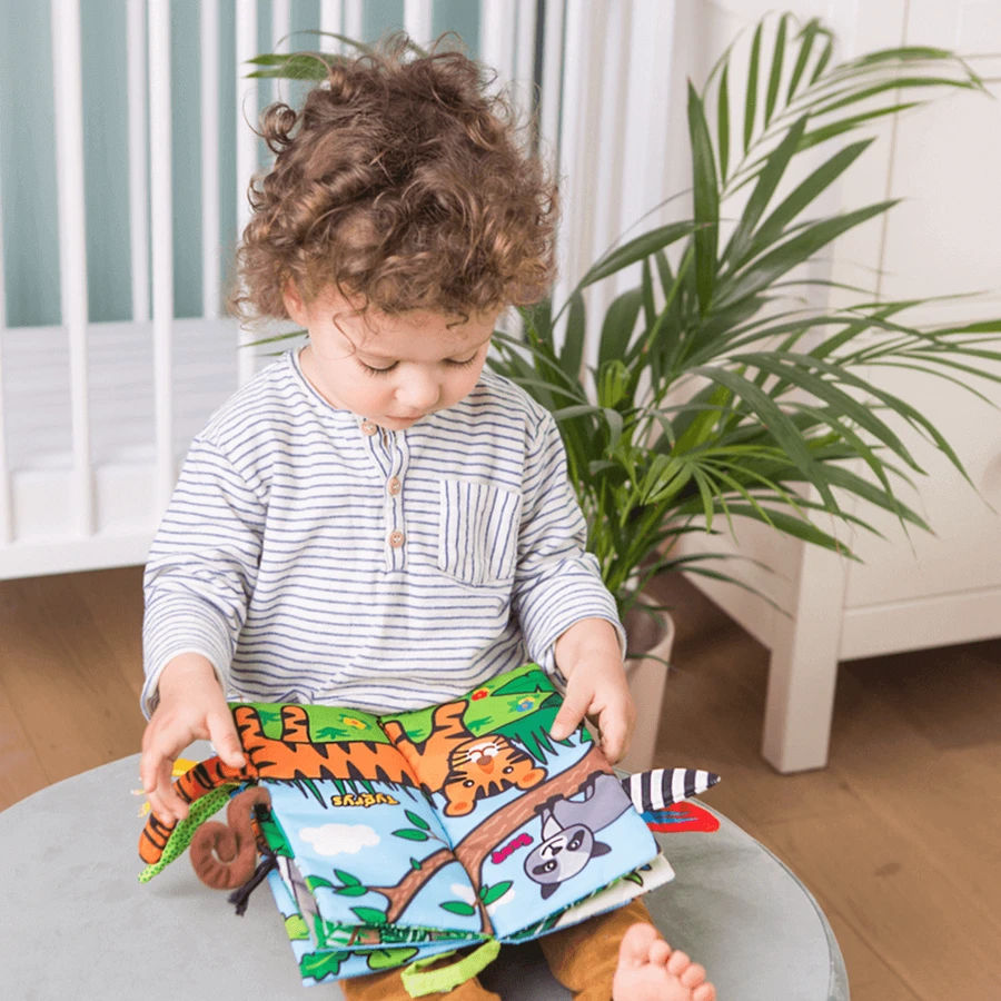 Dumel Jolly Baby, сенсорный буклет, Jungle Animals Tails, с рождения, 1 шт.: цены и характеристики