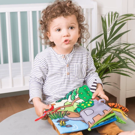 Dumel Jolly Baby, сенсорный буклет, Jungle Animals Tails, с рождения, 1 шт.: цены и характеристики