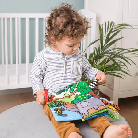 Dumel Jolly Baby, сенсорный буклет, Jungle Animals Tails, с рождения, 1 шт.: цены и характеристики