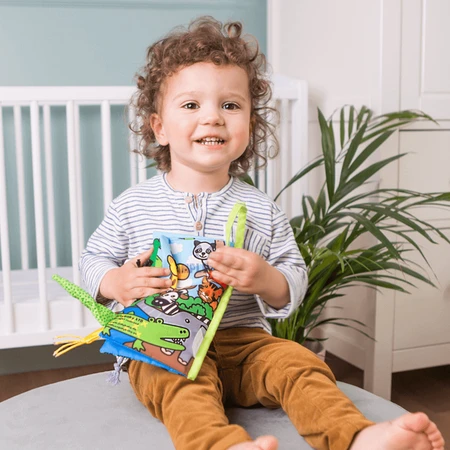 Dumel Jolly Baby, сенсорный буклет, Jungle Animals Tails, с рождения, 1 шт.: цены и характеристики