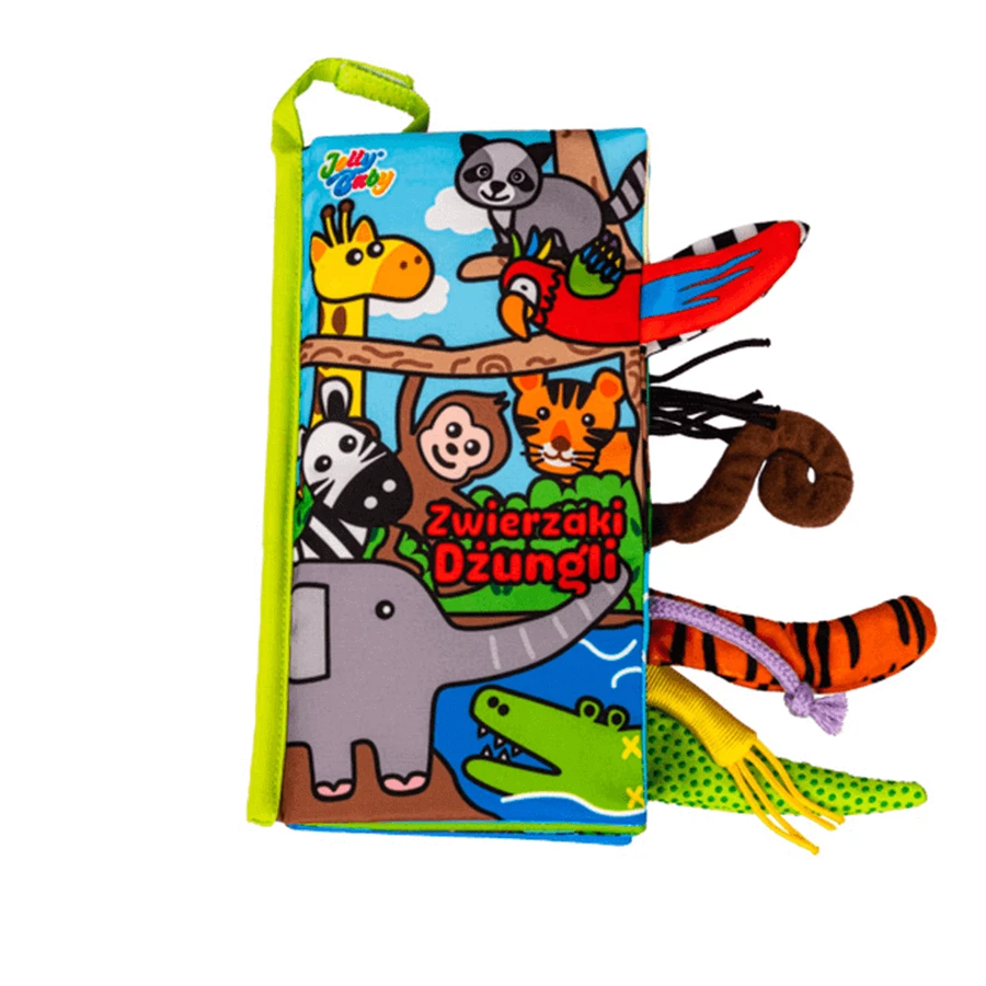 Dumel Jolly Baby, сенсорный буклет, Jungle Animals Tails, с рождения, 1 шт.: цены и характеристики