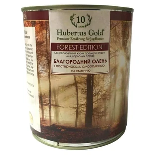 Hubertus Gold (Хубертус Голд) Консервований корм Благородний олень з пастернаком, смородиною і зеленню для активних собак, 800 г