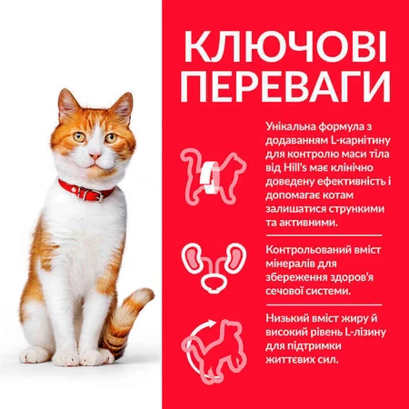 Hill's Science Plan Sterilised Cat Adult 1-6 with Chicken Сухий корм з куркою для стерилізованих котів та кішок, 10 кг + 5 кг: ціни та характеристики