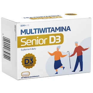 SEMA Lab Полівітамінний комплекс Senior D3, 60 таблеток, вкритих плівковою оболонкою