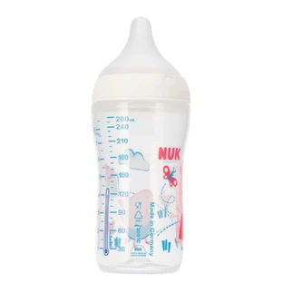NUK Perfect Match, антиколиковая бутылочка с силиконовой соской, размер M, Свинка Пеппа, с 3 месяцев, 260 мл