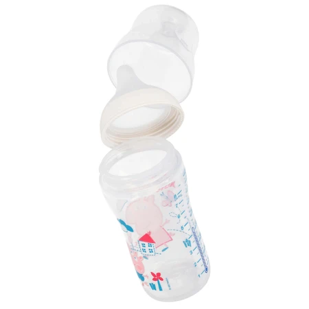 NUK Perfect Match, антиколиковая бутылочка с силиконовой соской, размер M, Свинка Пеппа, с 3 месяцев, 260 мл: цены и характеристики