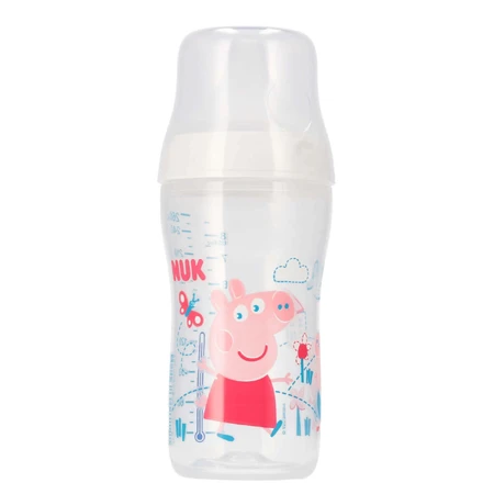 NUK Perfect Match, антиколиковая бутылочка с силиконовой соской, размер M, Свинка Пеппа, с 3 месяцев, 260 мл: цены и характеристики