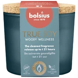Bolsius True Joy Woody Wellness, ароматическая свеча с пробковой крышкой
