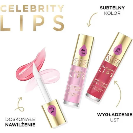Eveline Cosmetics Celebrity Lips, масло-сыворотка для губ, 04 Red, 5 мл: цены и характеристики