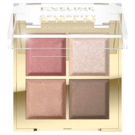 Eveline Cosmetics Celebrity Skin, запечена багатофункціональна контурна палетка 4в1: ціни та характеристики