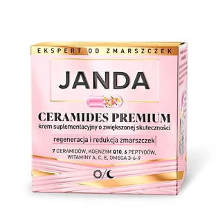 Janda Ceramides Premium, додатковий крем з підвищеною ефективністю, регенерацією та зменшенням зморшок, 50 мл