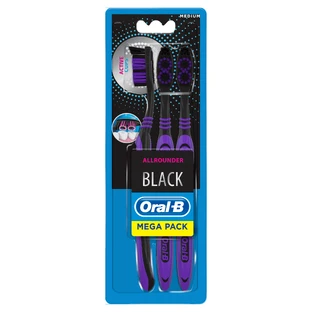 Oral-B Allrounder Black, зубна щітка, 3 шт.