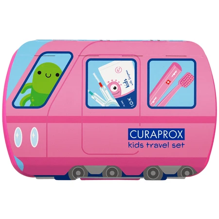 Curaprox Kids, набір для подорожей, рожевий: ціни та характеристики