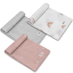 Lionelo Bamboo Set Rainbow, бамбуковые детские подгузники, 70 x 70 см, 3 штуки: цены и характеристики